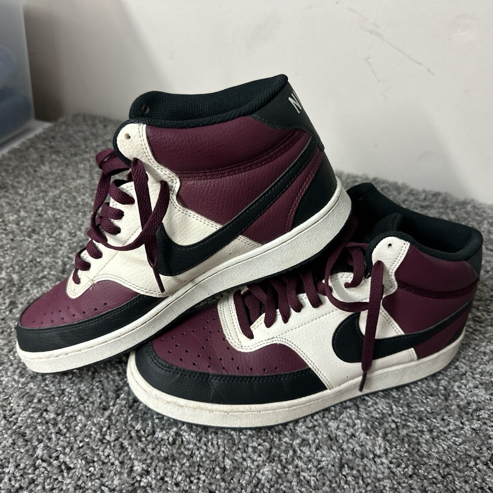 Nike Maroon and Black Sneakers
